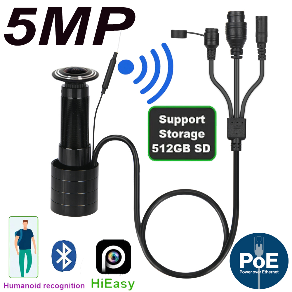 Home Security Camera Installation - 5-мегапиксельная IP-камера с дверным глазом, мини-глазок,