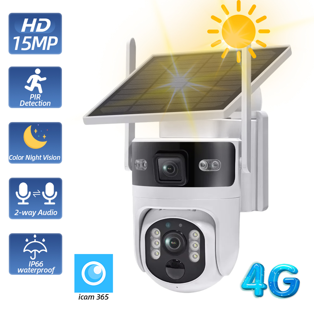Home Yard Security Cameras - Беспроводная уличная PTZ-камера на солнечной энергии