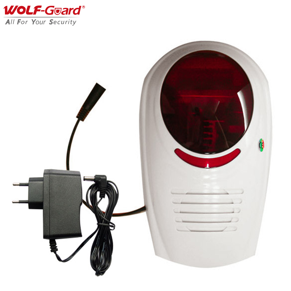 Home Security Ultimate - Wolf-Guard 433 МГц Беспроводная звуковая мигающая