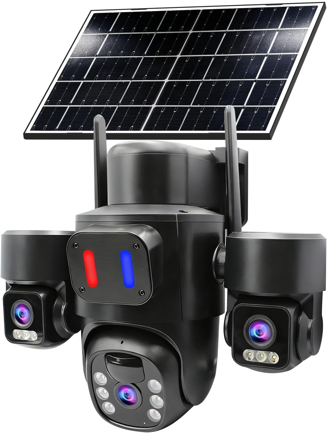 Home Yard Security Cameras - Уличная солнечная камера видеонаблюдения с тройным
