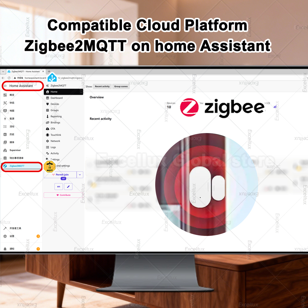 Zigbee 3,0 датчик двери, окна  – обзор и цена Home Security With Alarm