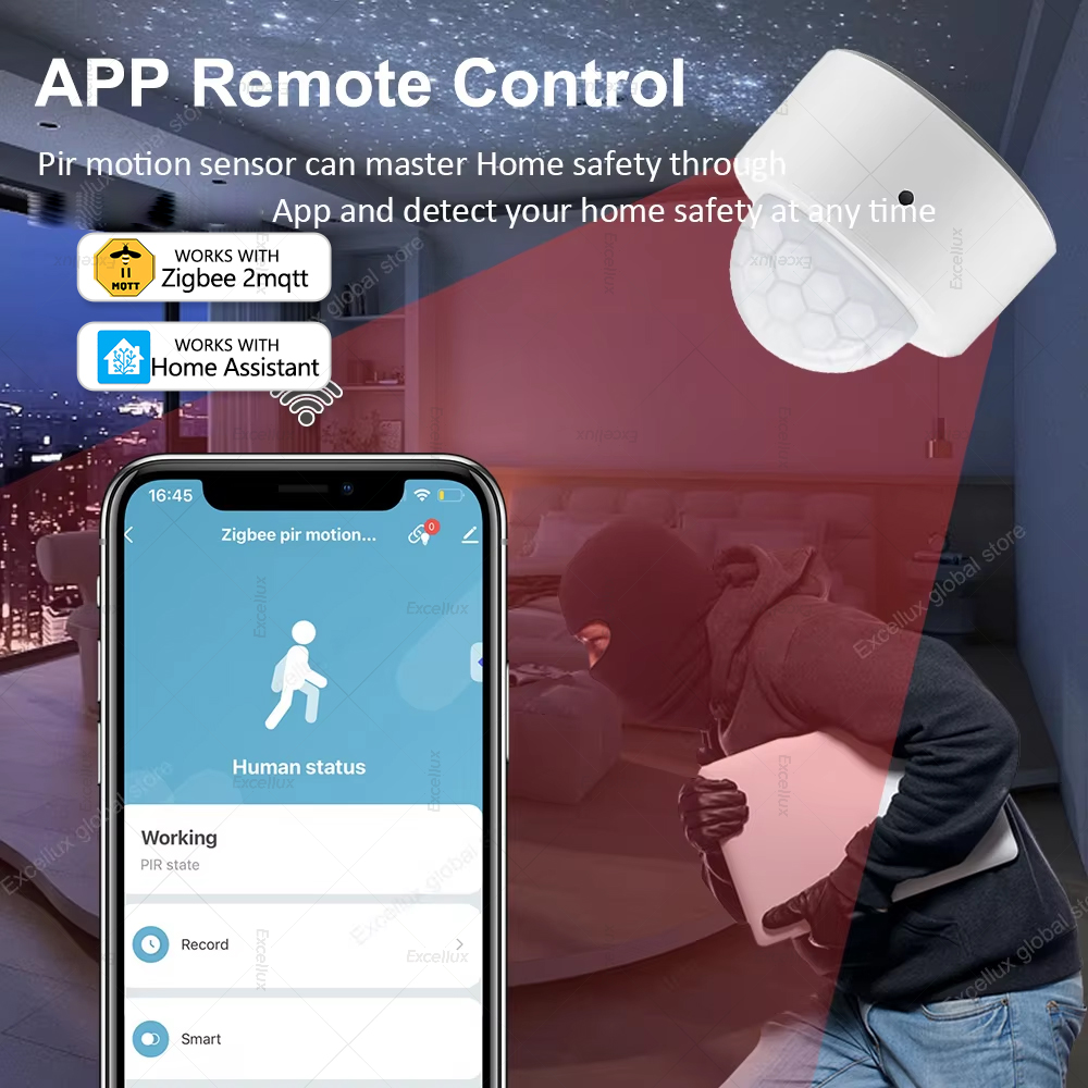 ZigBee PIR датчик движения мин – обзор и цена Home Security With Alarm