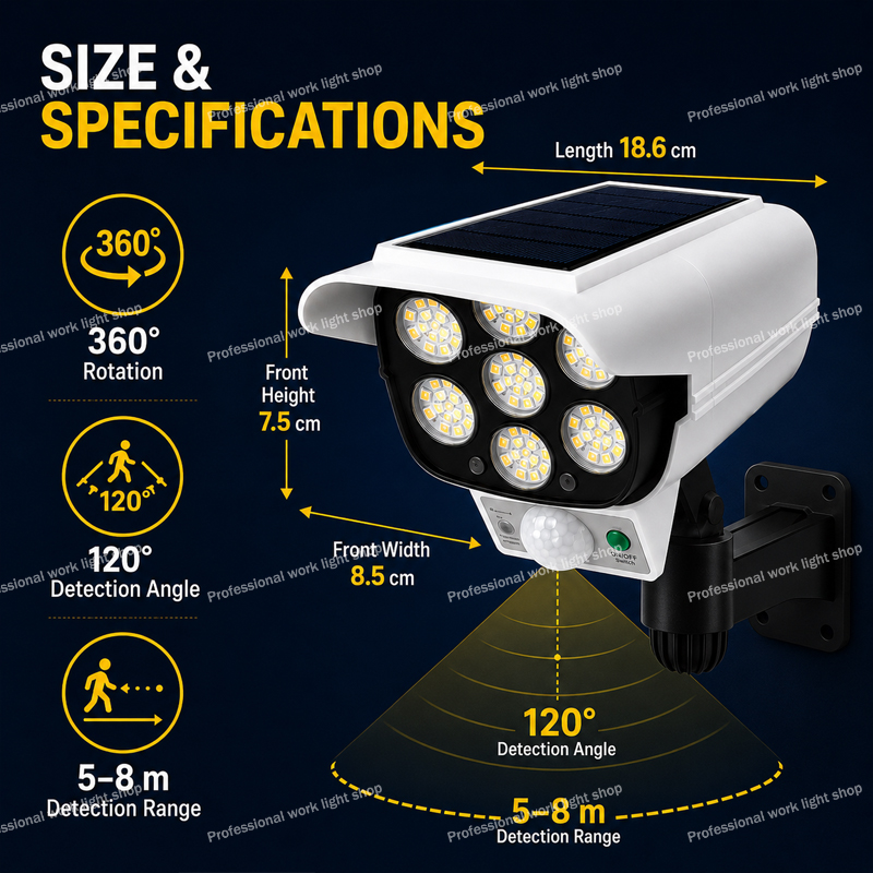 Солнечный светильник-имитация  – обзор и цена Home Yard Security Cameras