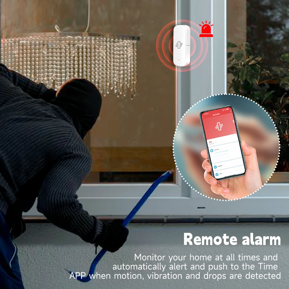Умный датчик вибрации WiFi/Zig – обзор и цена Home Security With Alarm