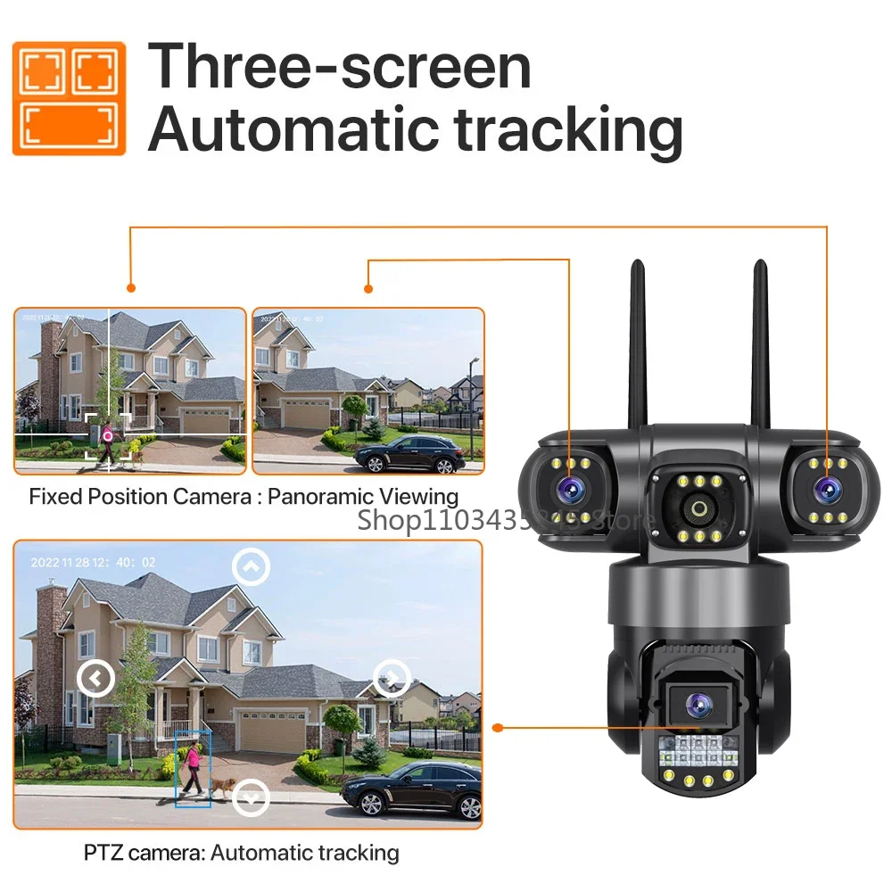 Трехобъективная 4G Wi-Fi камер – обзор и цена Home Yard Security Cameras