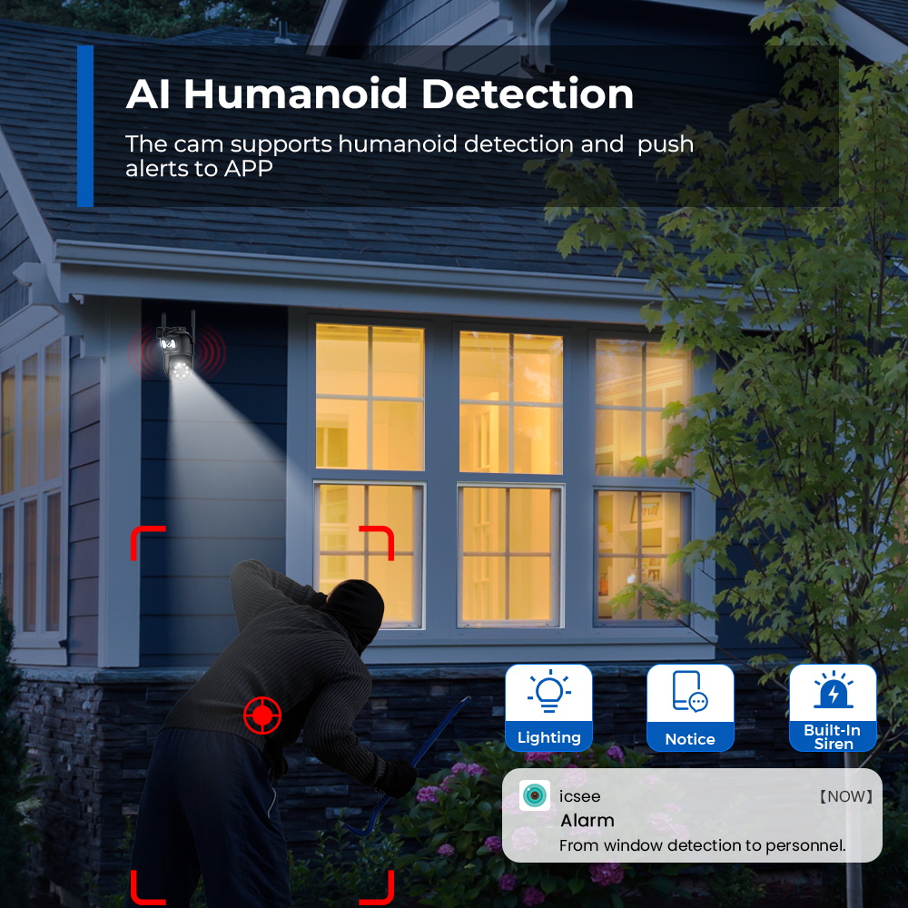 Уличная 8МП 4K WiFi PTZ камера – обзор и цена Home Yard Security Cameras