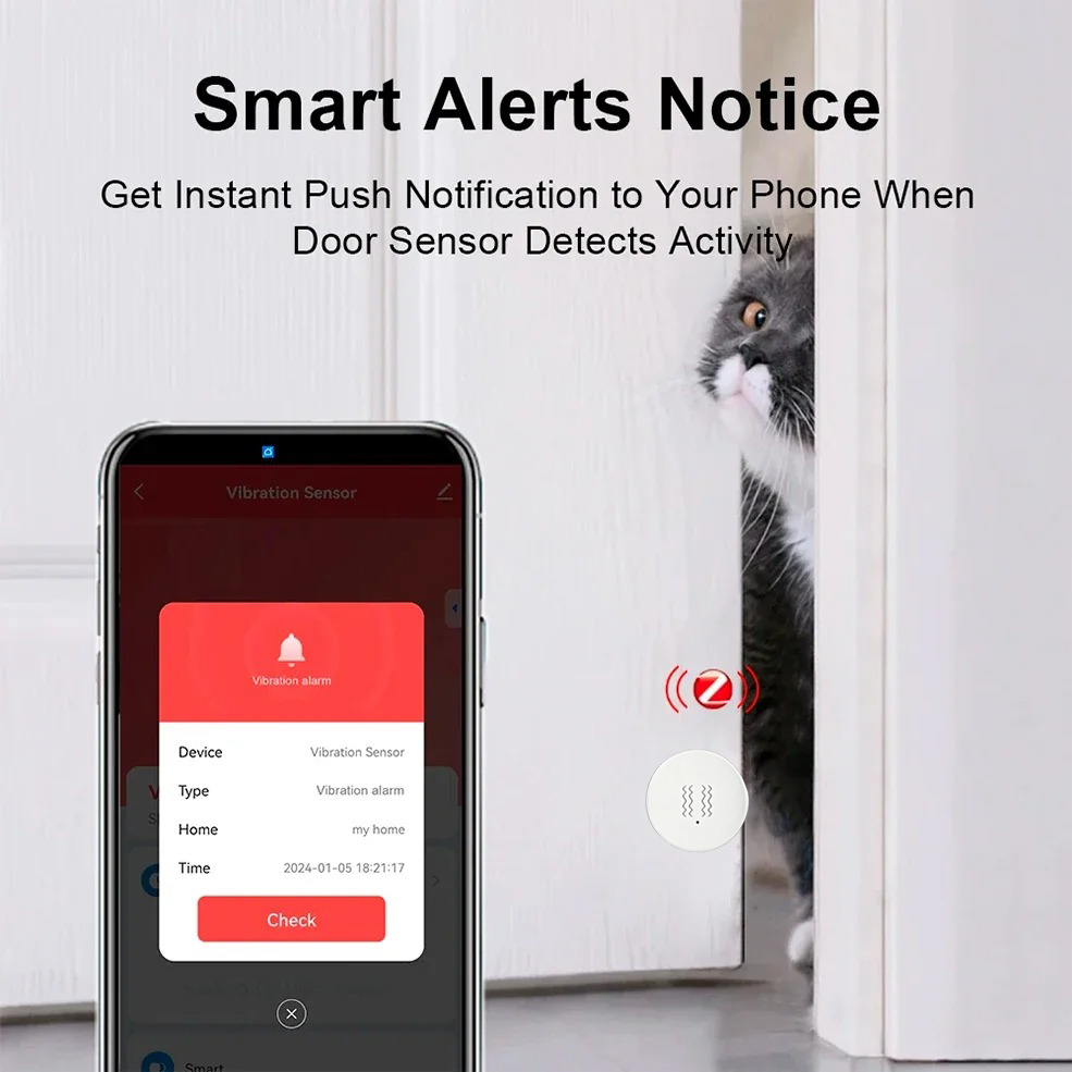 Умный датчик вибрации и наклон – обзор и цена Home Security With Alarm