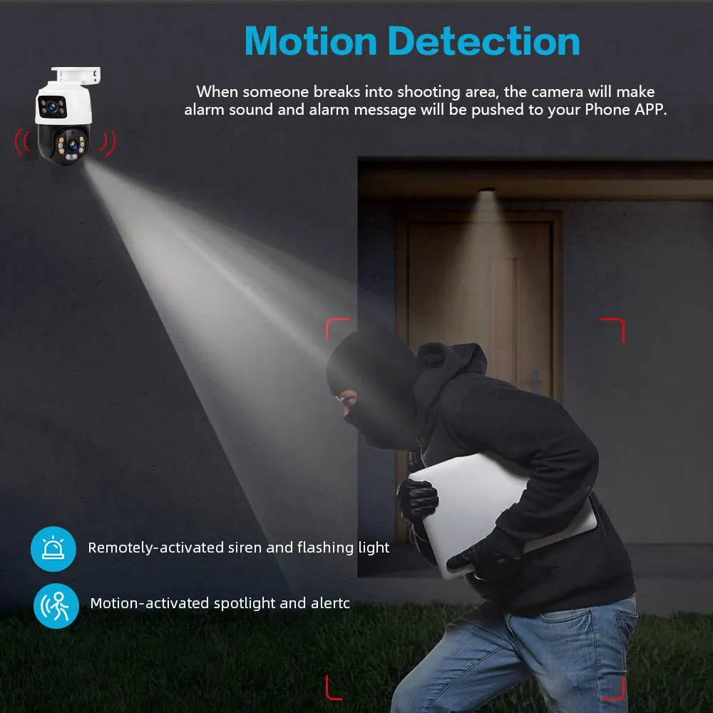 Уличная 8-мегапиксельная PTZ-к – обзор и цена Home Yard Security Cameras