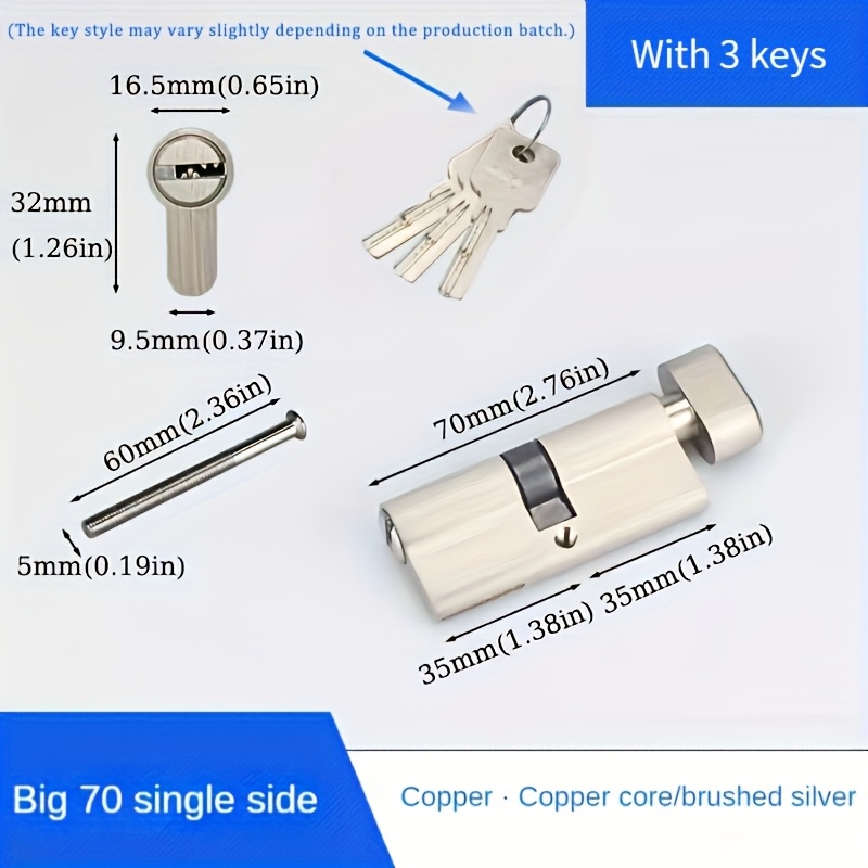 1 шт. европейского стандарта,  – обзор и цена Home Security Locks
