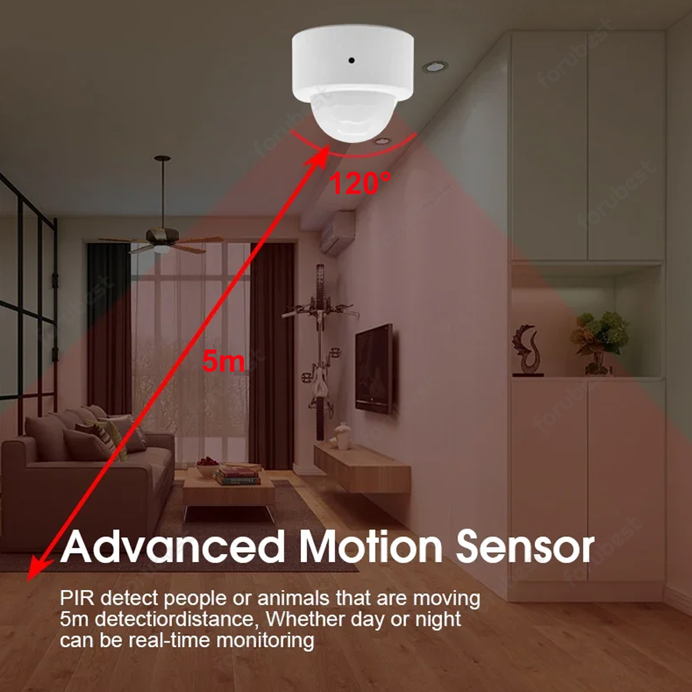 Zigbee 3,0 датчик движения чел – обзор и цена Home Security With Alarm