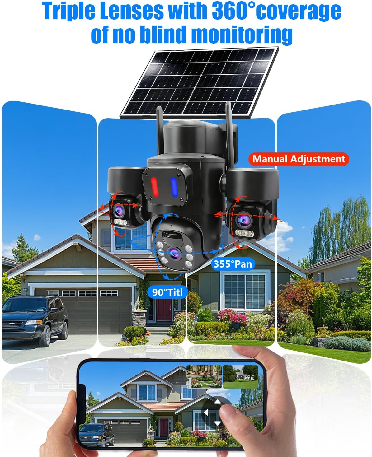 Уличная солнечная камера видео – обзор и цена Home Yard Security Cameras