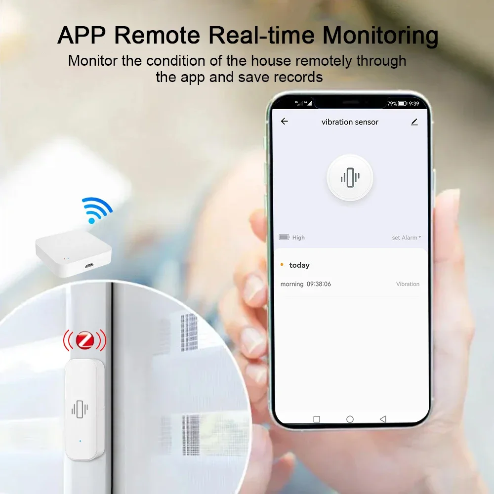 Умный датчик вибрации Tuya Wi- – обзор и цена Home Security With Alarm