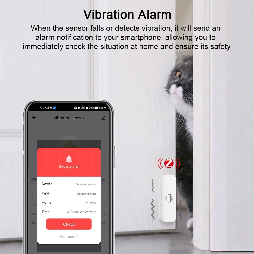 Умный датчик вибрации Tuya Wi- – обзор и цена Home Security With Alarm