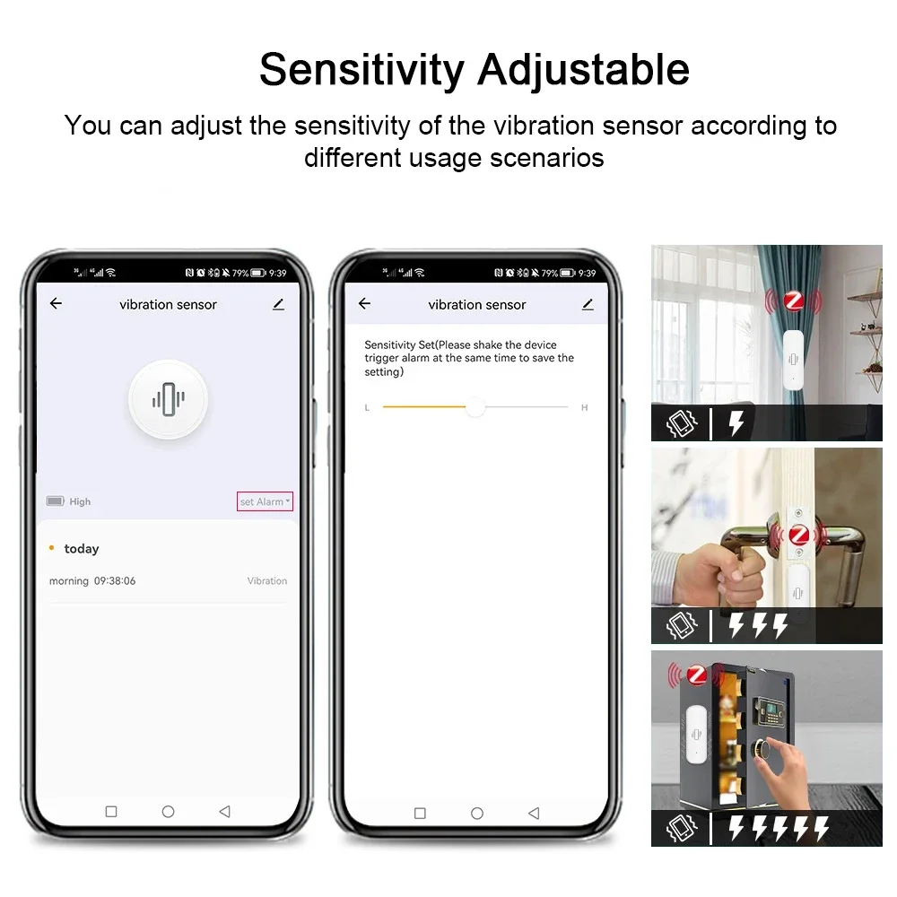 Умный датчик вибрации Tuya Wi- – обзор и цена Home Security With Alarm